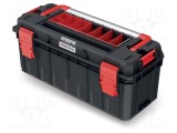 Ladă pentru unelte neagră KISTENBERG S BLOCK ALU LOG 650x280x280mm