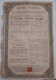 OBLIGATIUNE 400 FRANCI IMPERIUL OTOMAN 1870