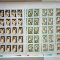 TIMBRE ROMÂNIA LP1381/1995 Anul European al Conservării Naturii SET 4 COLI -MNH