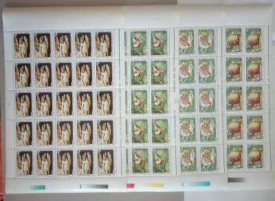 TIMBRE ROM&amp;Acirc;NIA LP1381/1995 Anul European al Conservării Naturii SET 4 COLI -MNH foto