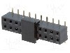 Conector 20 pini, seria {{Serie conector}}, pas pini 2mm, NINIGI - ZL266-20DG/PAD