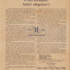 HST 108S Afis electoral 1927 Partidul Roman, Vârșeț