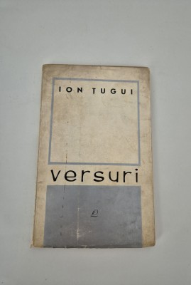 Carte cu autograf Ion Tugui Versuri foto