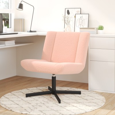Gossi scaun accent roz baby poliester, otel standard rotativ foto