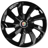 Set 4 Capace Roti 17 inch, Stig Negru Lucios, Compatibil Cu Alfa Romeo