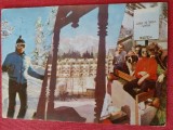 CPIB 23419 CARTE POSTALA - BUSTENI, MOZAIC, CIRCULATA, 1991, STAMPILE, TIMBRU