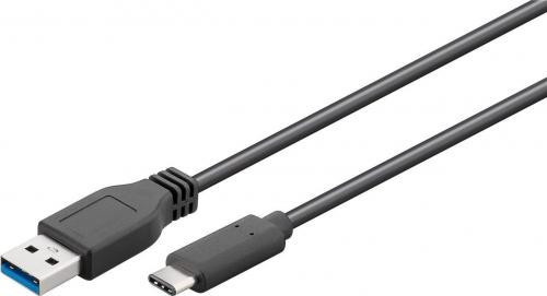 Cablu USB Type C 3.1 tata - USB3.0 A tata 1m Well