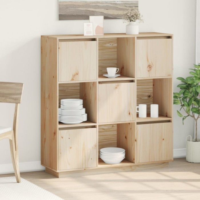 vidaXL Dulap &icirc;nalt, 110,5x35x117 cm, lemn masiv de pin