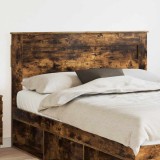 vidaXL Tăblie cap cu headboard Stejar fumuriu 140 cm Lemn compozit 888113
