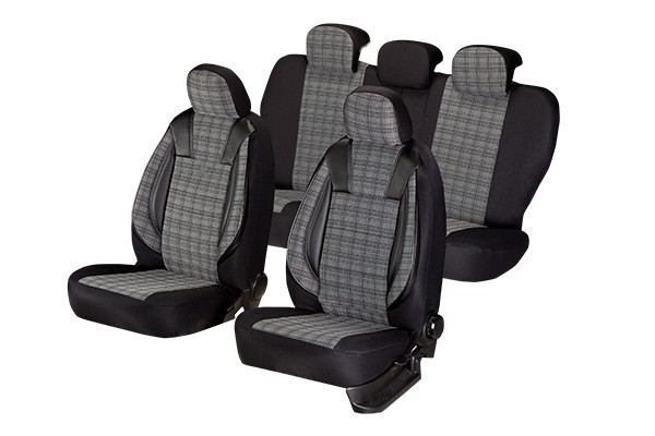 Set Huse scaune auto VW T-ROC (2019-2024) Luxury Piele ecologica + Textil