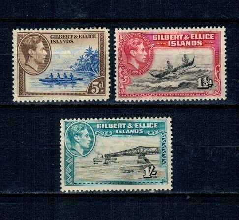 Gilbert &amp;amp; Ellice Islands 1939/1955 - Uzuale, George VI, nestampilate