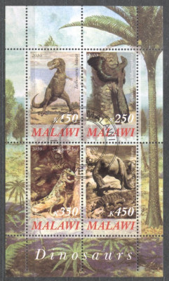 Malawi 2010 Dinosaurs, perf.sheetlet, used T.008 foto