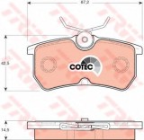 Set placute frana,frana disc FORD FIESTA V (JH, JD) (2001 - 2010) TRW GDB1354