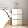 VidaXL Noptieră, alb, 40x29,5x64 cm, lemn masiv de pin 808085