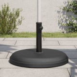 Suport Umbrelă St&acirc;lp vidaXL 25kg, Rotund, Negru, &Oslash;32/35/38mm, Bază Stabilă din Beton