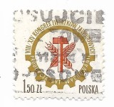 Polonia - Congresul Sindicatului, 1976 - obliterat