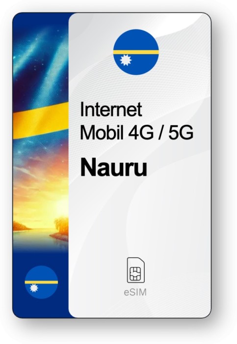 eSIM Internet Nauru, valabil 30 zile, trafic 5 GB