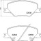 BREMBO P 59 096 PRIME LINE set placute frana,frana disc