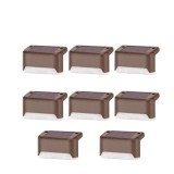 BZRSH Set Lampi Solare Scari Trepte Gard Balustrada Senzor Lumina LED 8 BUC