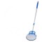 Mop robot, ajustabil, cu coada detasabila, ideal pentru canapele si tapiterii, reincarcabil, curatare rotativa la 360 de grade, alb/albastru