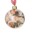 Glob Ornamental Crăciun, Transparent, Diametru 8cm, Plastic, Suport Poză, Oem