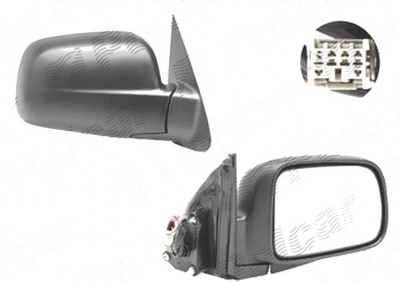 Oglinda exterioara Honda Crv (Rd), 01.2002-10.2006, Dreapta, reglare electrica; carcasa neagra; incalzita; geam convex; cromat; 5 pini, View Max foto