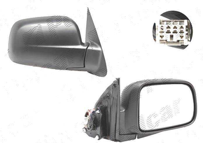 Oglinda exterioara Honda Crv (Rd), 01.2002-10.2006, Dreapta, reglare electrica; carcasa neagra; incalzita; geam convex; cromat; 5 pini, View Max