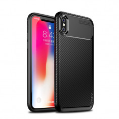 Husa TPU iPhone X/Xs Airbag Case Neagra Ipaky foto