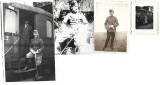 P2700N Militar maghiar cu sabie, 1935, M&aacute;t&eacute;szalka, lot de 4 fotografii