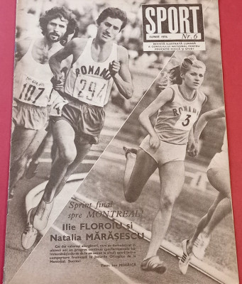 Revista SPORT nr.6/iunie 1976 (foto album JIUL Petrosani;SPORTUL Studentesc) foto