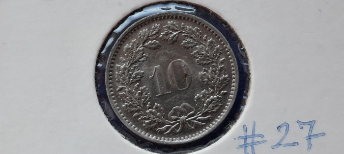 ELVETIA 10 RAPPEN 1970