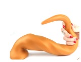 Dildo Penis Lung 54/6.5cm Ventuza Snake Natural Colour Dong Moale