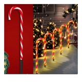 Set 5 Acadele Decorative Luminoase cu incarcare Solara pentru Crăciun, exterior, 38 cm