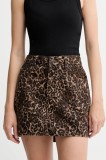 Levi&#039;s fustă din bumbac culoarea maro, mini, creion, A4694