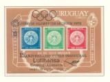 Uruguay 1972 Mi bl 15 (overprint) MNH - 15 ani Lufthansa Uruguay-Germania, Nestampilat