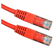 Cablu retea Esperanza EB276R UTP Cat 5E Patchcord 5 m Rosu foto