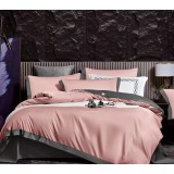 Lenjerie de Pat din Matase cu 6 Piese Pentru Pat Dublu - SUZ101