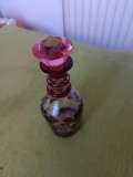 Sticla/carafa cu dop veche stil Biedermeier sec XIX,