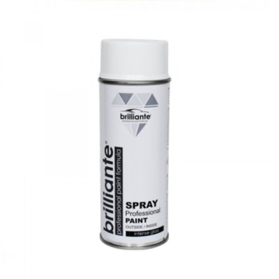 Vopsea Spray Brilliante Alb Clasic Lucios RAL 9003 400 ml foto