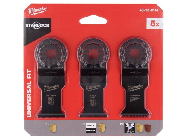 Set p&acirc;nze ferăstrău multitool pentru lemn și metal, 5 buc.