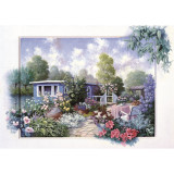 Puzzle 500 piese - Garden With Flowers-Peter Motz, Art Puzzle