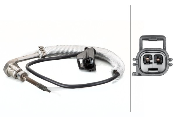 HELLA 6PT 014 495-111 Senzor, temperatura gaze evacuare