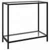 Gossi masa consola, transparent, 80 x 35 x 75 cm, sticla securizata