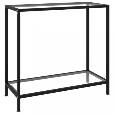 Gossi masa consola, transparent, 80 x 35 x 75 cm, sticla securizata foto