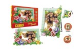 Set educativ de constructie, Rama Foto, Globo Cubix, cu flori pe rama, orientabila pentru landscape sau portret, dimensiune poza 15 x 10.5 cm, 336 pie