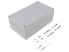 Carcasă universală SPELSBERG ABS gri, 122x202x75mm, IP67, IK07, Seria TG ABS