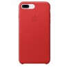 Husa de protectie Apple pentru iPhone 8 Plus / iPhone 7 Plus, Piele, Red, iPhone 7/8 Plus, Rosu, Piele Ecologica