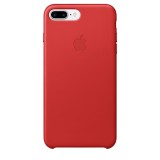 Husa de protectie Apple pentru iPhone 8 Plus / iPhone 7 Plus, Piele, Red, iPhone 7/8 Plus, Rosu, Piele Ecologica