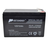 Baterie Panou Solar 12V 12Ah Meet Energy AGM, Sistem Fotovoltaic, 15.1 x 9.5 x 6.5 cm