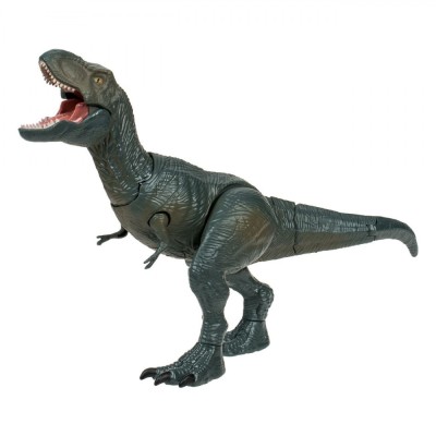 Figurină Dinozaur, T-Rex, Sunet și Mișcare, Verde, V&amp;acirc;rstă 3+ Ani, Baterii Incluse foto